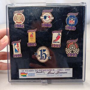 Imprinted Products National Sports 15 Years Lapel Hat Pin Set of 8 #266 of 500